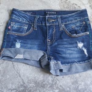 Cute pair of girl jean shorts